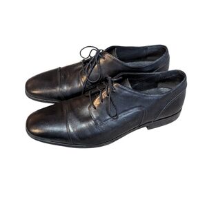 Florsheim Black Leather Cap Toe Oxford size 11 Old Money Preppy